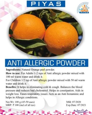 Anti – Allergic Powder
